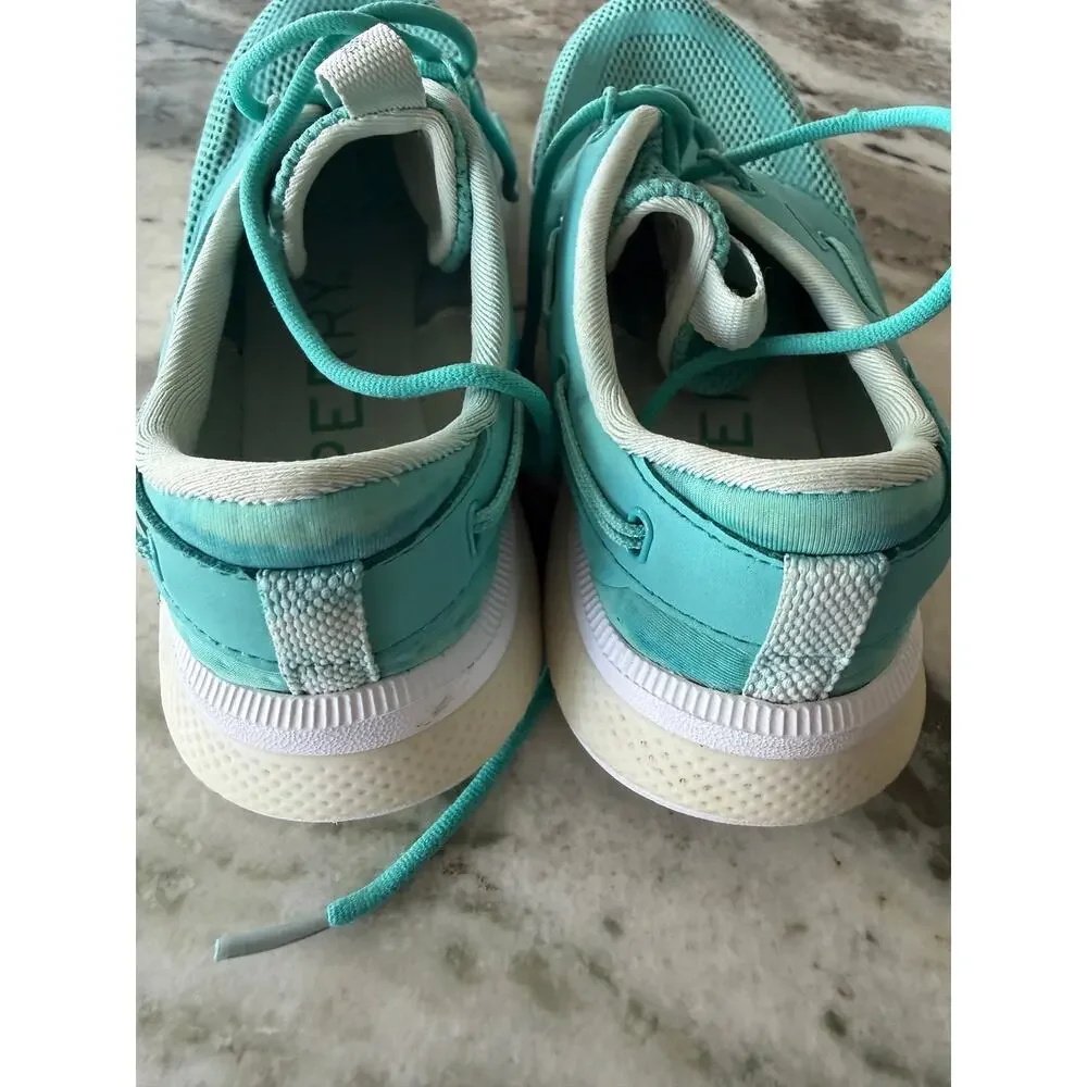 Sperry Float Boat Shoes Aqua Mesh Lace Up Water Shoes Women’s Size 8 STS85683